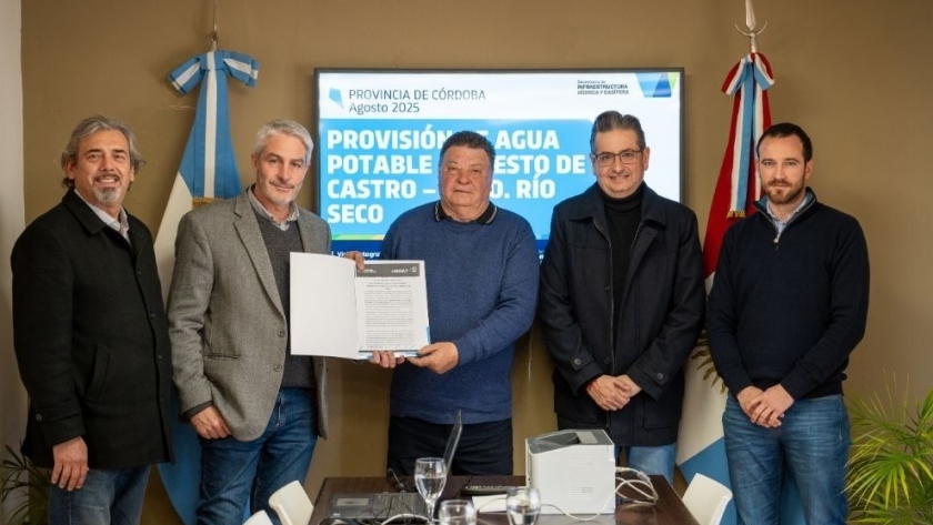 Córdoba invertirá más de $1.739 millones en obra de agua potable para Puesto de Castro