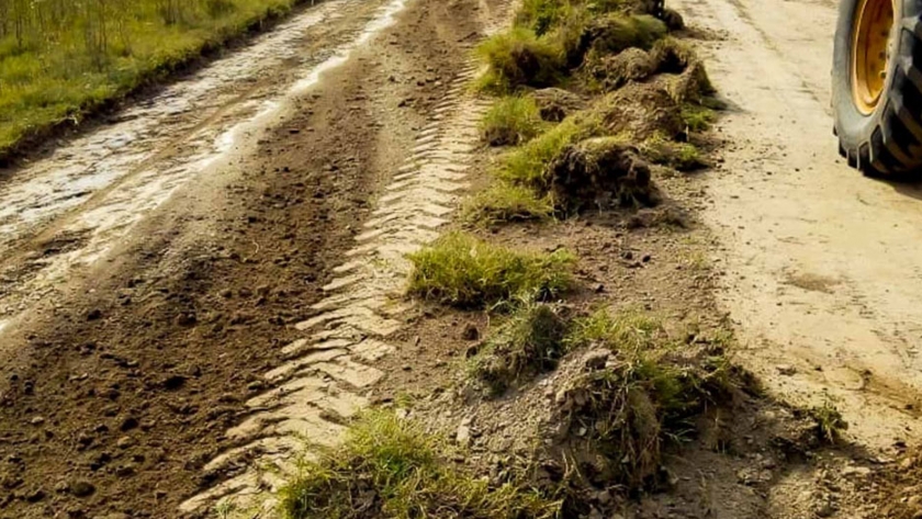 Vialidad trabaja en la recuperación de caminos rurales en el departamento Islas