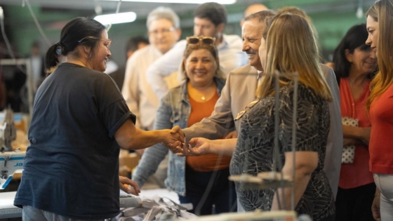 Quintela respaldó al cooperativismo textil y anunció mejoras para el Polo de La Rioja
