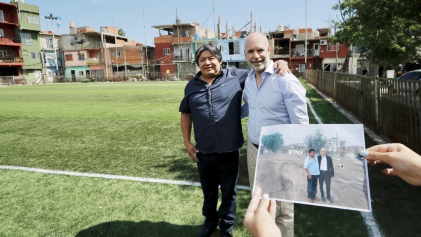 Rodríguez Larreta recorrió el Barrio 31