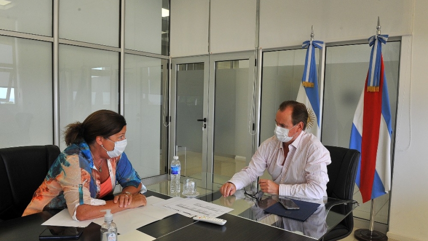 Bordet repasó la agenda de obras viales con la titular de Vialidad provincial