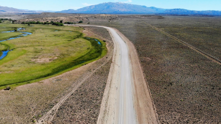 Chubut: inició la pavimentación de la RN1S 40