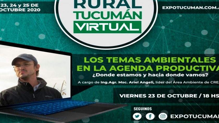 La producción sustentable y el cuidado del medio ambiente serán temas destacados del ciclo de charlas de la Expo Tucumán