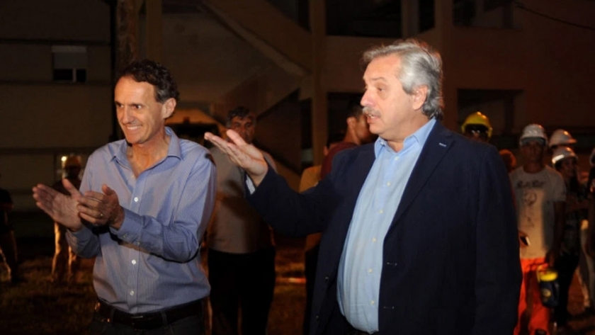 Alberto Fernández y Katopodis supervisaron el avance de las obras en el Hospital Favaloro de La Matanza