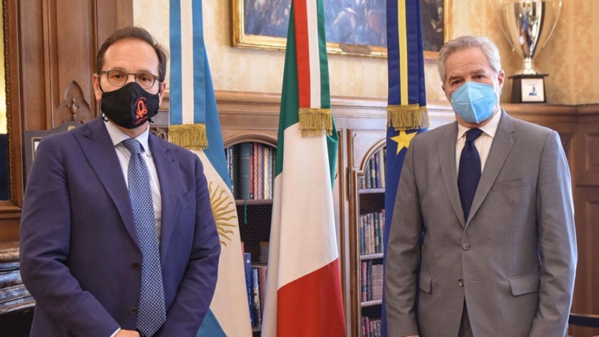 Argentina-Italia: el Canciller se reunió con el embajador y empresarios italianos