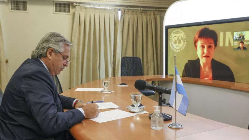 El Presidente dialogó con la Directora Gerente del Fondo Monetario Internacional (FMI)