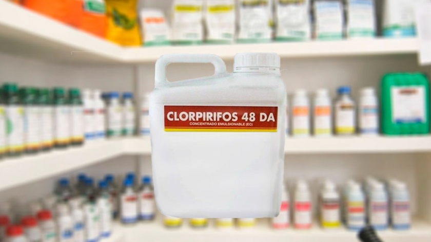 El Senasa prohibió el uso de fitosanitarios y principios activos que contengan clorpirifos etil y metil
