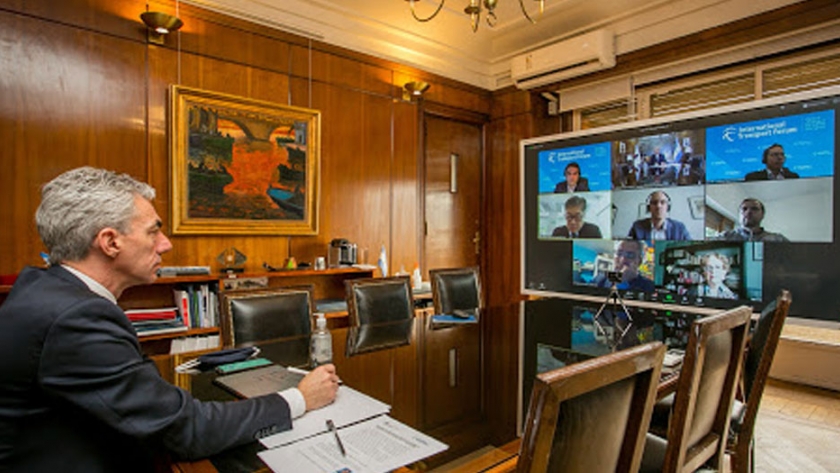 Meoni en videoconferencia con el Foro Internacional de Transporte: "Estamos reconstruyendo redes ferroviarias para bajar costos y emisiones contaminantes"
