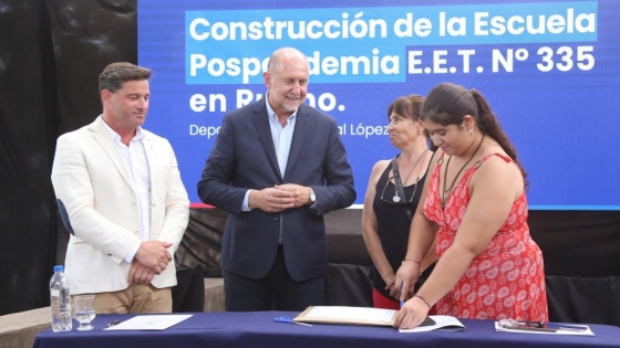 <Perotti licitó las obras para la construcción de una nueva escuela pospandemia en Rufino