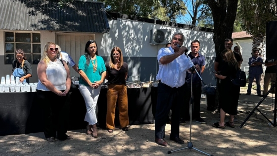 El intendente Alegre celebra el brindis de fin de año con el personal del Corralón Municipal