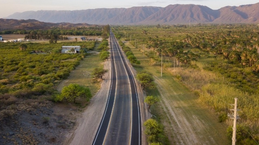 Raúl habilitó la repavimentación de Ruta Provincial 41 y nueva iluminación LED