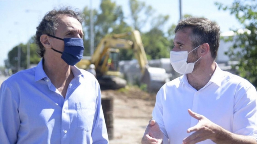 Katopodis recorrió obras en la Ruta Provincial 25, en Pilar