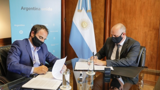 Obras en Pinto y Alem: Guerrera firmó convenios junto a los intendentes