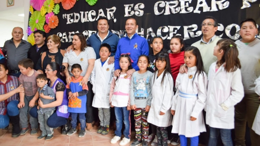 Gutiérrez inauguró obras en la Escuela 291 de Aguada Toledo