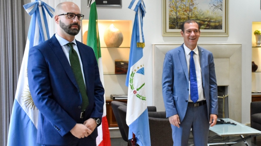 Gutiérrez recibió al cónsul general de Italia en Bahía Blanca
