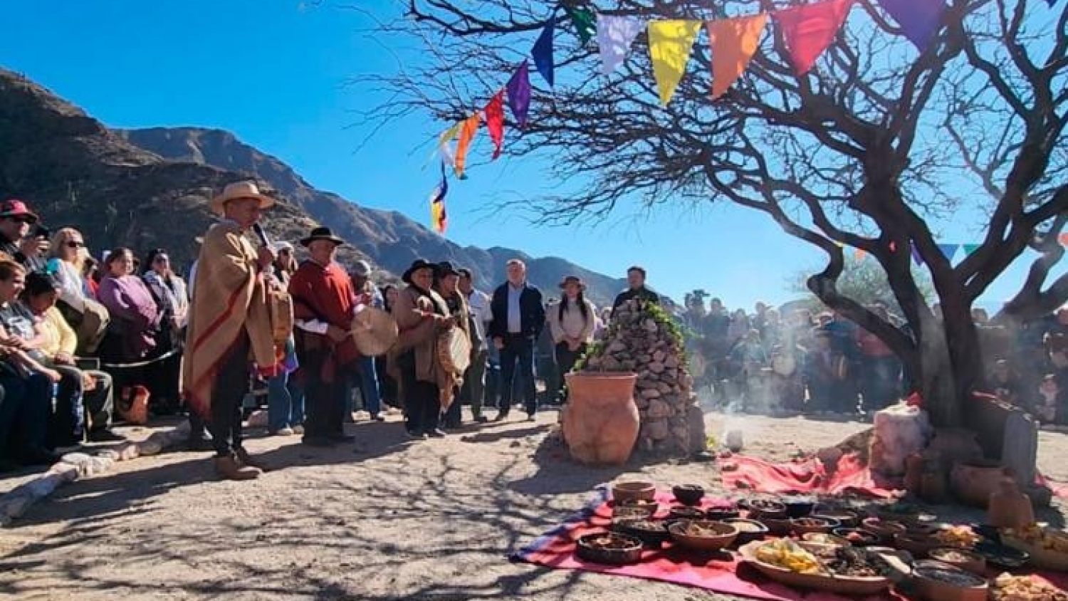 Quilmes fue escenario de la celebración ancestral de la Pachamama con participación turística en Tucumán