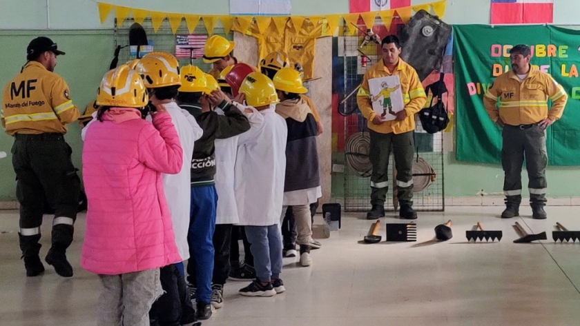 Chubut realizó una jornada de prevención de incendios