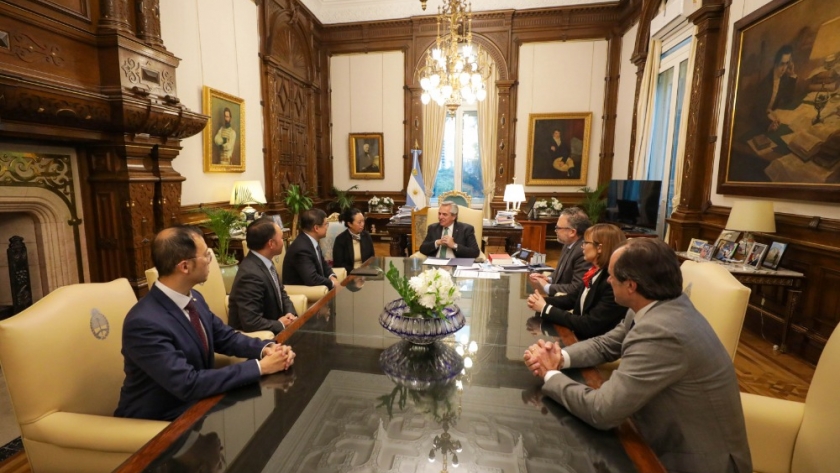 Alberto Fernández recibió a los directivos de Ganfeng Lithium