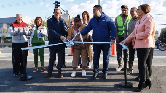 Gutiérrez y Gaido inauguraron un nuevo cruce sobre Avenida Mosconi