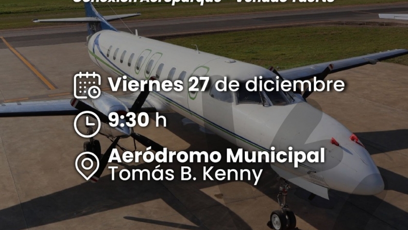 Este viernes llega al Aeródromo municipal el primer vuelo de la conexión Aeroparque-Venado Tuerto