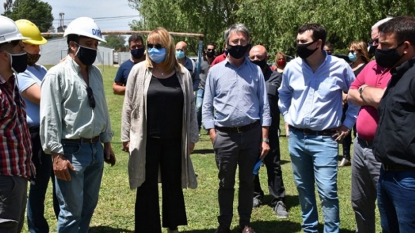 Se reiniciaron las obras de desagües cloacales en la localidad de Arribeños en General Arenales