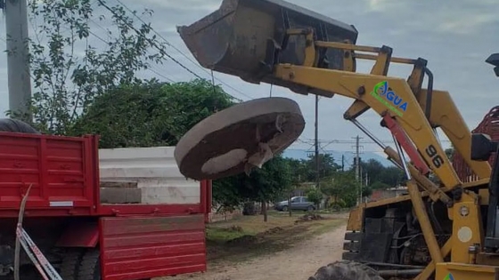 Agua Potable de Jujuy continúa con la obra de cloacas para el barrio Parapetí de La Esperanza