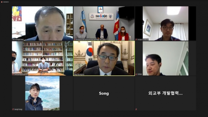 Reunión virtual con representantes de Corea