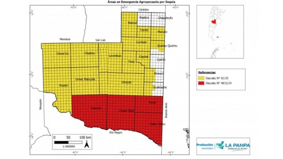 Se ampliaron las áreas en emergencia agropecuaria por sequía