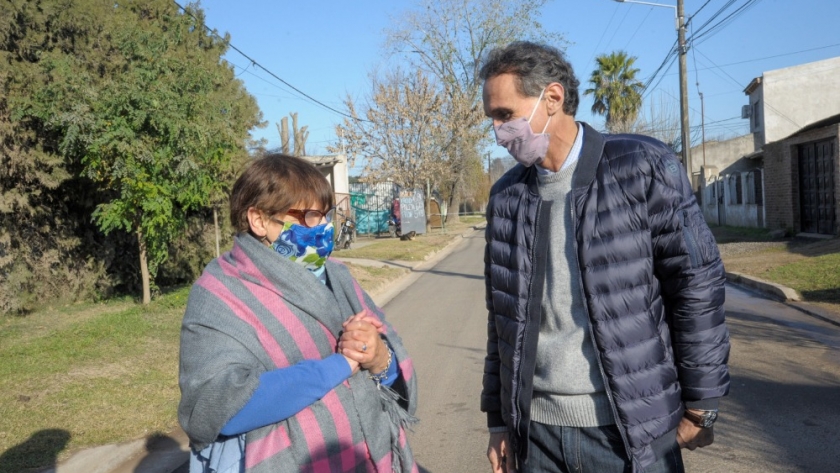 Katopodis recorrió la Variante San Antonio de Areco e inauguró obras de pavimento