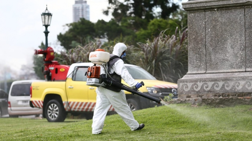 La Ciudad reforzó los operativos de desinsectación en 29 parques, plazas y espacios verdes por la invasión de mosquitos
