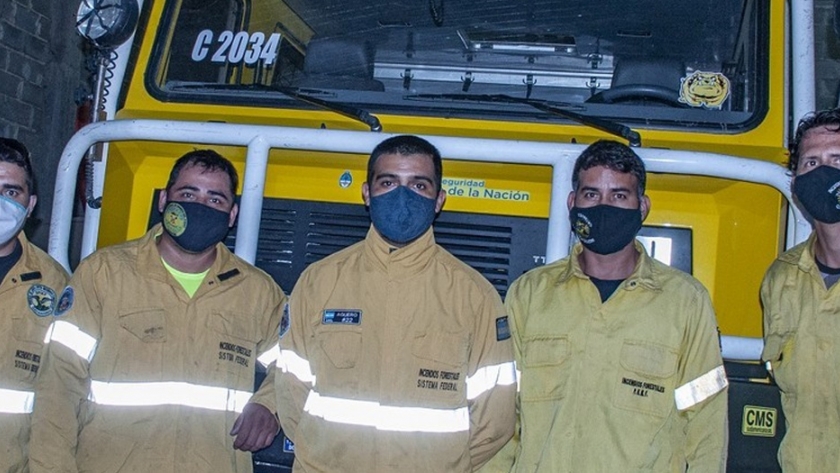 Colaboración de Catamarca en los incendios forestales de Jujuy