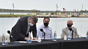 Se firmó convenio para el monitoreo de la cuenca hídrica Don Tomás y Bajo Giuliani