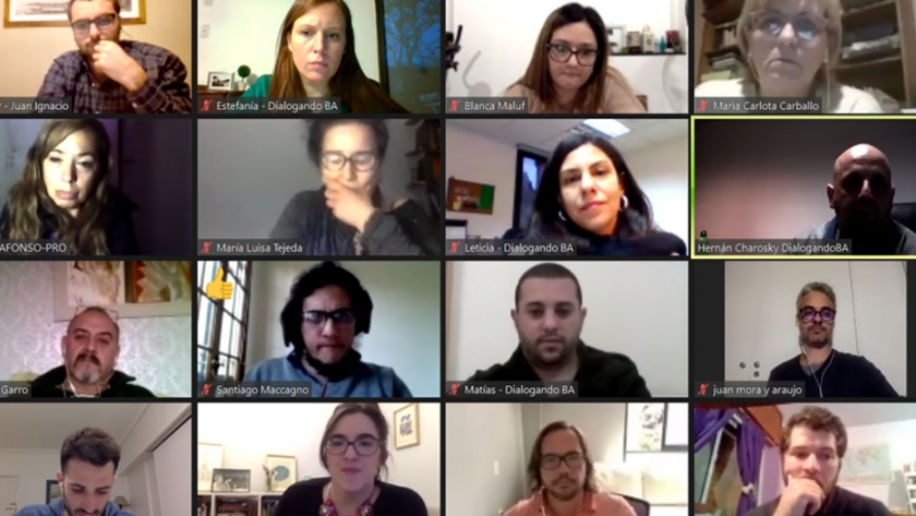 Dialogando BA llevó adelante la primera mesa de diálogo virtual