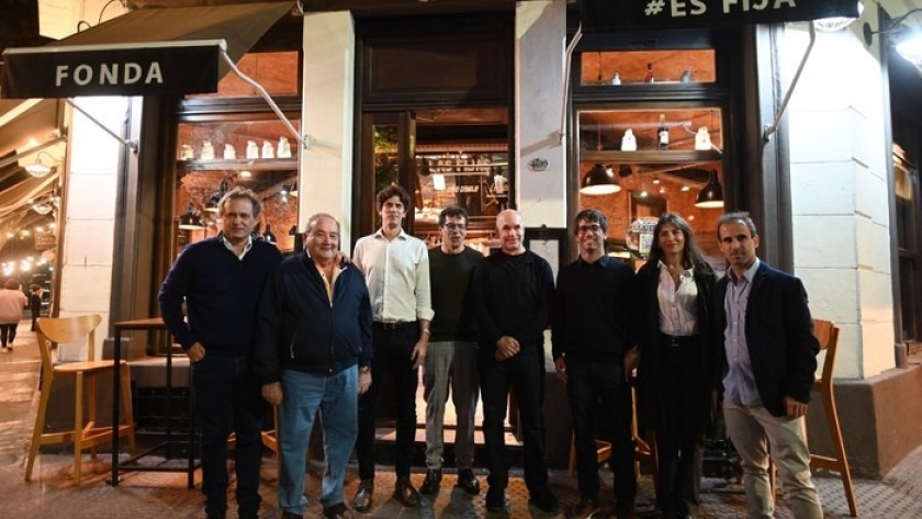 Rodríguez Larreta y Lousteau visitaron un restaurante en Palermo en el marco de “Pintó Bodegón”