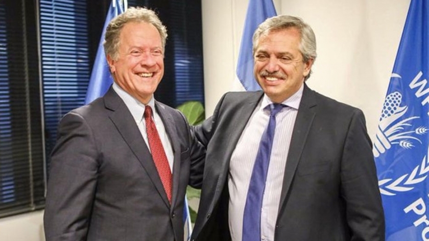 El presidente Alberto Fernández se reunió con el director del Programa Mundial de Alimentos