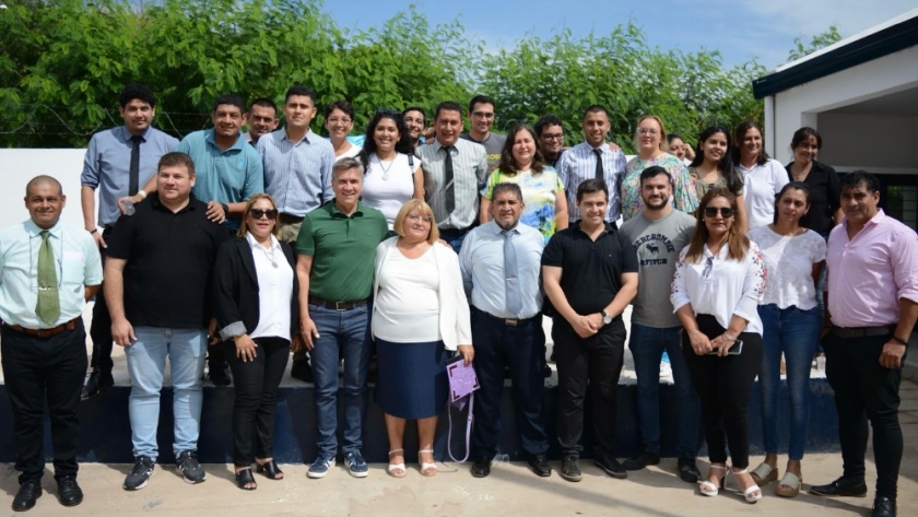 Los frentones: Zdero habilitó aulas y constató las refacciones de la escuela secundaria 55 “Estanislao López”