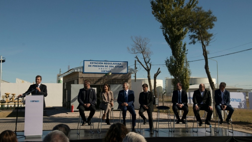 Se inauguró el nuevo Gasoducto América en la provincia de Buenos Aires