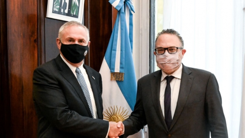 El ministro Kulfas recibió al nuevo embajador de los Estados Unidos, Marc Stanley