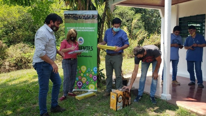 Entregan acaricidas a productores apícolas para sostener la actividad productiva en las seis cuencas de la provincia