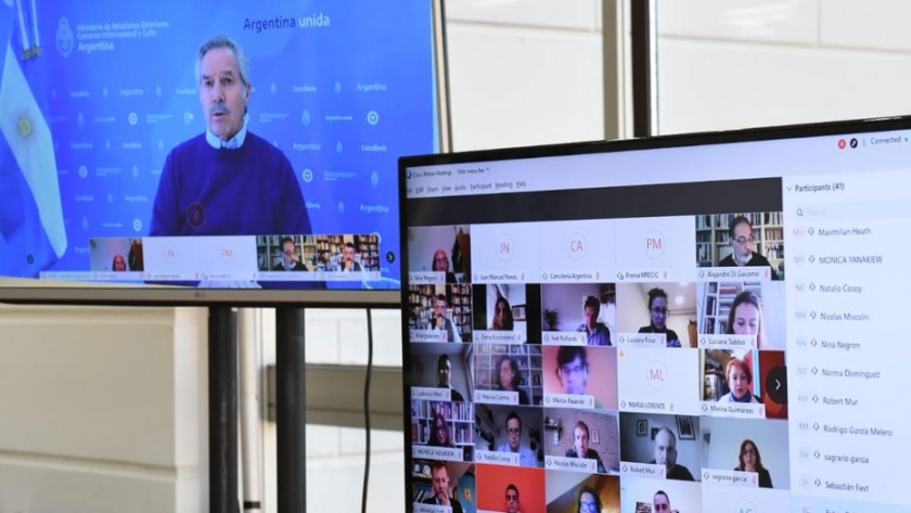 El Canciller contestó preguntas de más de 40 corresponsales de medios de todo el mundo