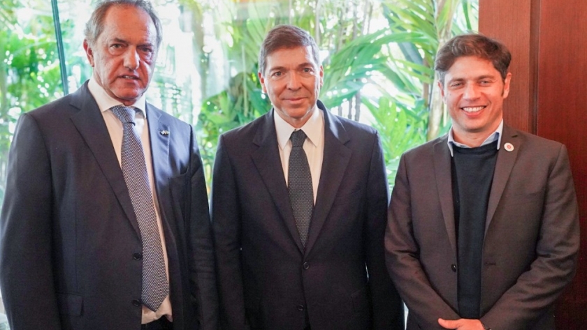 Kicillof encabeza una misión comercial en Brasil