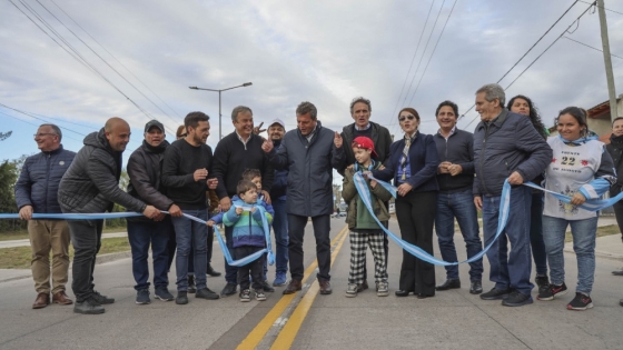 <En Almirante Brown, Massa y Katopodis inauguraron la renovación integral de la Av. Olivera y el Nuevo Parque Don Orione