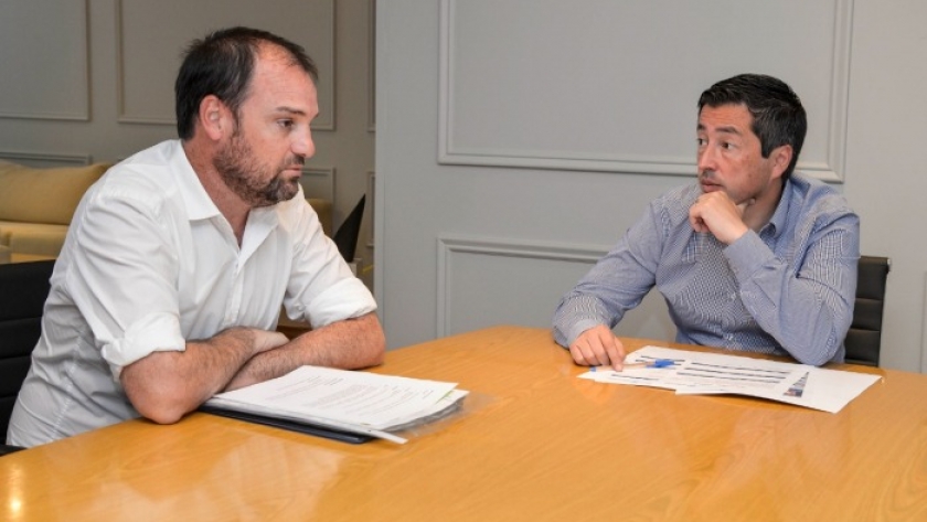 Nardini y Reynoso analizaron la ejecución de obras en Rivadavia
