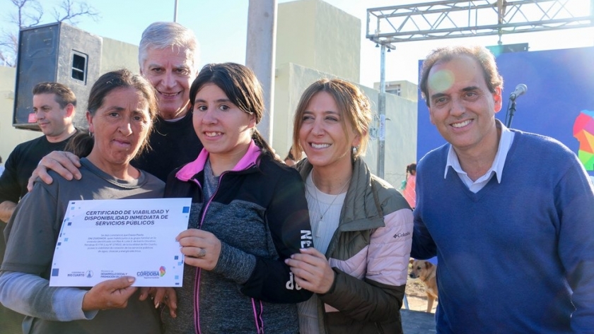 Río Cuarto: habilitaron la urbanización de barrio Oncativo