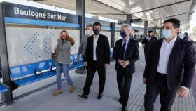 Meoni recibió la renovada estación Boulogne Sur Mer y aseguró: "Estamos poniendo a la Argentina en marcha"