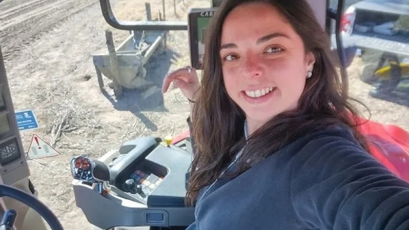 Siembra, cosecha y pulveriza: de joven se sumó a la empresa familiar para estar en una 