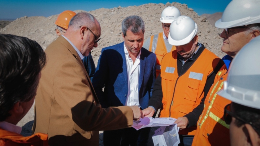 Sergio Uñac recorrió el portal de la obra del Túnel de Zonda