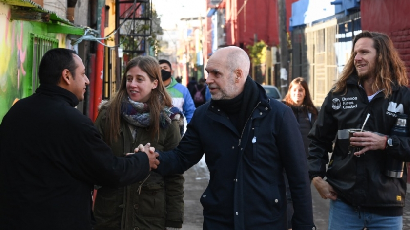 Rodríguez Larreta recorrió el Barrio 31, que ya tiene el 100% de las casas numeradas
