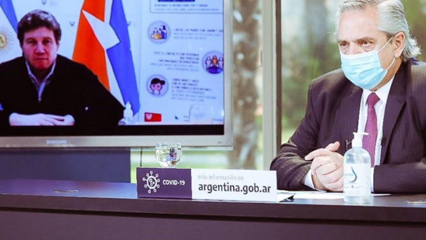 Alberto Fernández: "Me pone contento que la linda y querida Tierra del Fuego tenga un trabajo de saneamiento de las aguas"