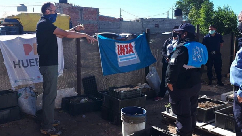 Huerta de la policía comunitaria de Trelew
